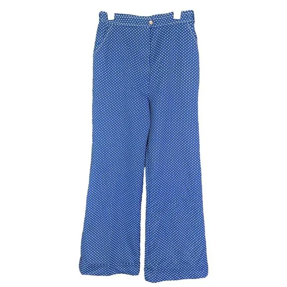 Vintage Alex Coleman 60s/70s Womens Bell Bottom Pants Flare Leg Disco Hippy Mod - Picture 1 of 7